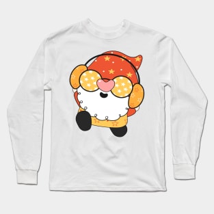 summer Retro vintage Groovy Gnome with cute funny and cheerful character that is going to have the smiles on your face. Long Sleeve T-Shirt